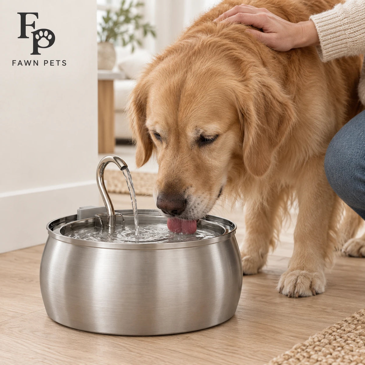 Stainless Steel Pet Water Fountain | 4L