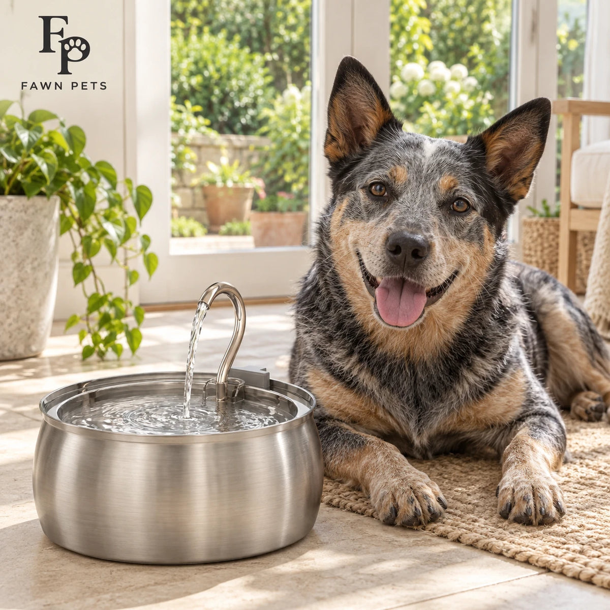 Stainless Steel Pet Water Fountain | 4L